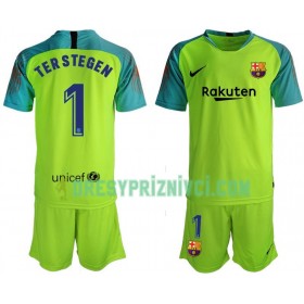 Fotbalový Komplet FC Barcelona TER STEGEN 1 Brankářské Dětské Domácí 2019-2020 Krátký Rukáv (+ trenýrky)